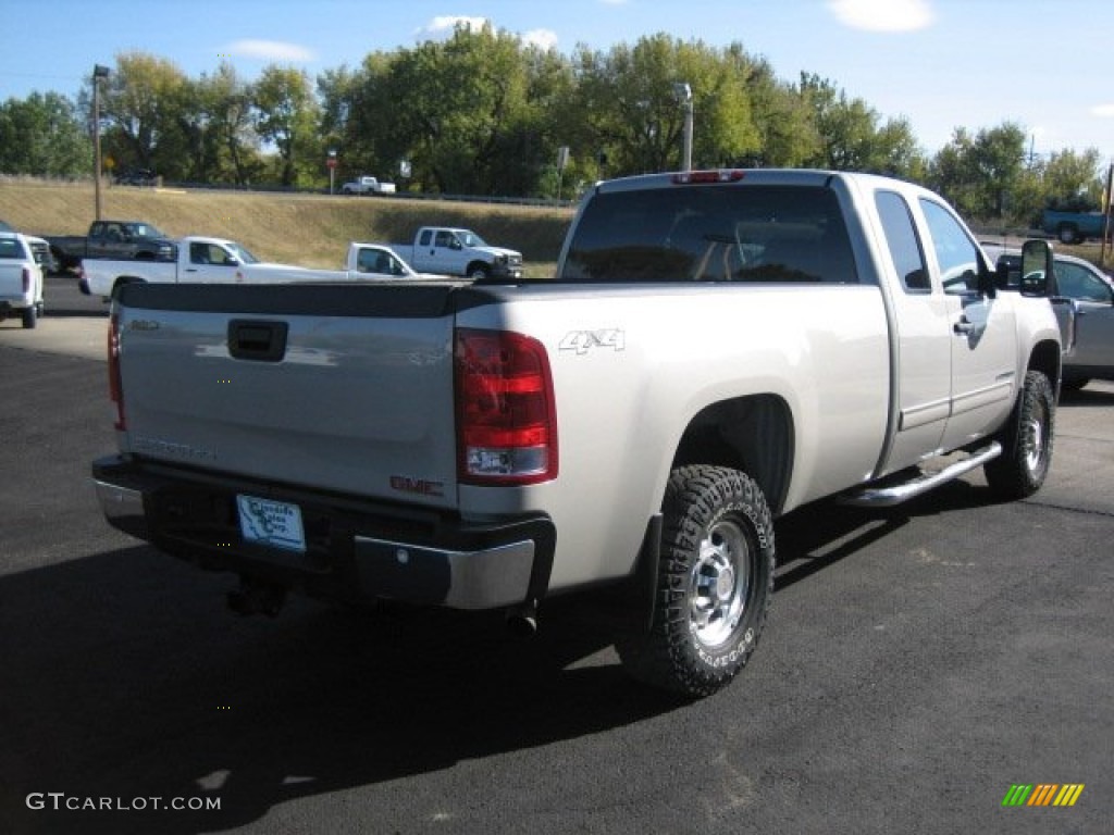 2009 Sierra 2500HD SLE Extended Cab 4x4 - Silver Birch Metallic / Ebony photo #7