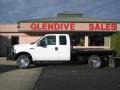 2007 Oxford White Clearcoat Ford F250 Super Duty XL SuperCab 4x4 Stake Truck  photo #2