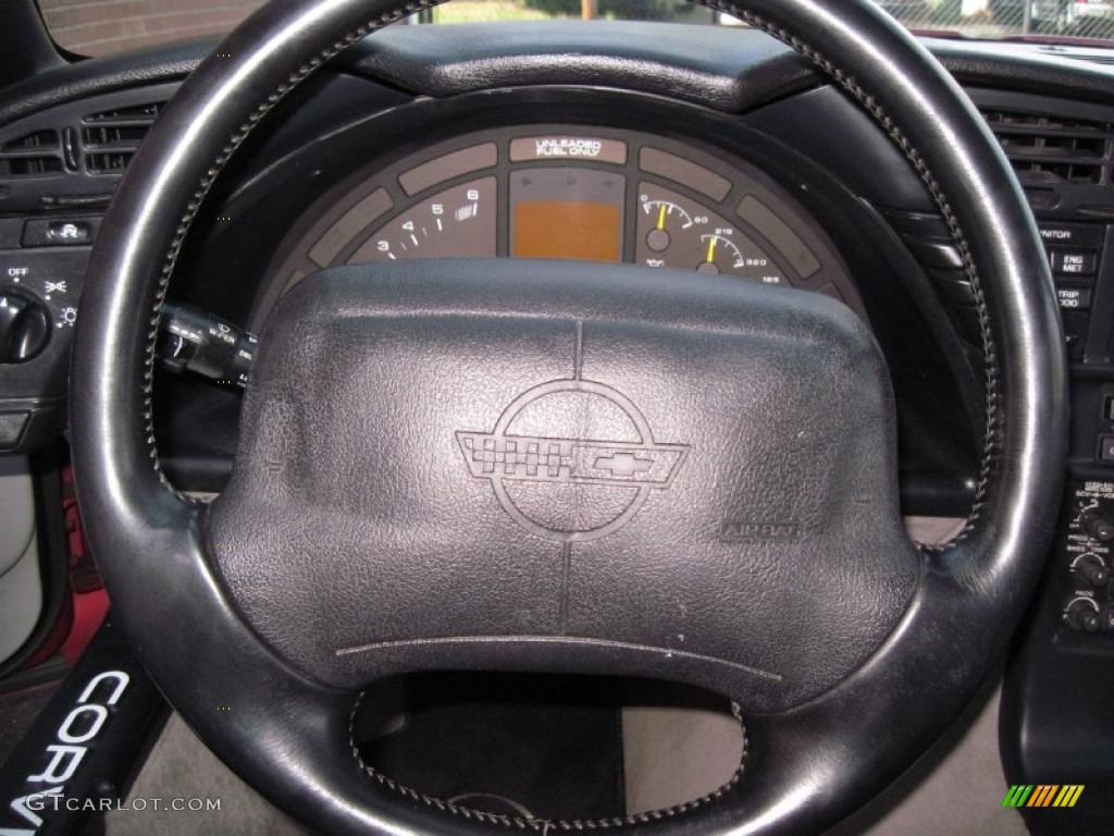 1994 Chevrolet Corvette Coupe Light Gray Steering Wheel Photo #56664366