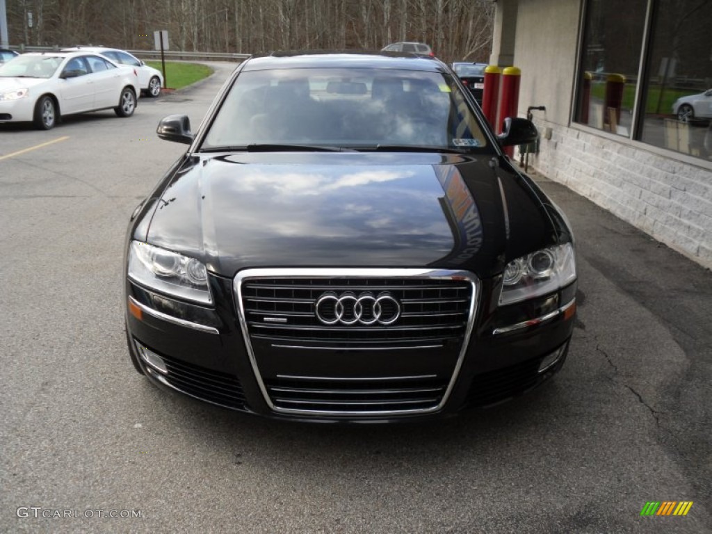 Phantom Black Pearl Effect 2009 Audi A8 L 4.2 quattro Exterior Photo #56664861