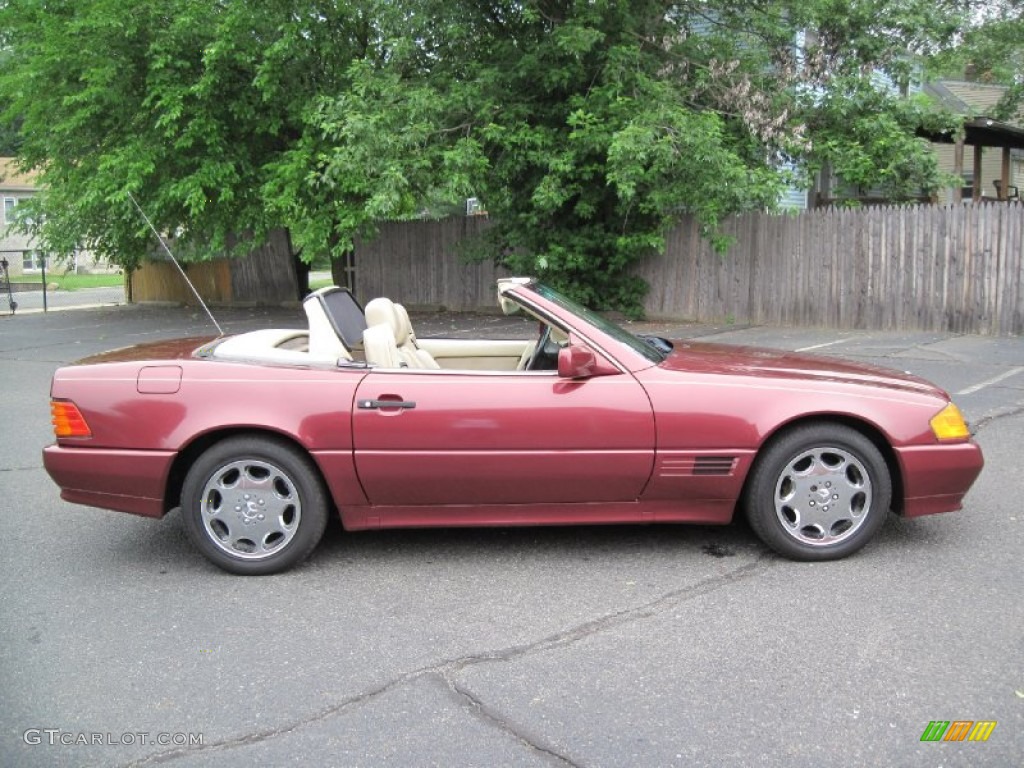 Garnet Red Metallic 1991 Mercedes-Benz SL Class 500 SL Roadster Exterior Photo #56664903