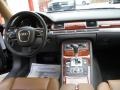 Amaretto/Black Valcona Leather Dashboard Photo for 2009 Audi A8 #56664945