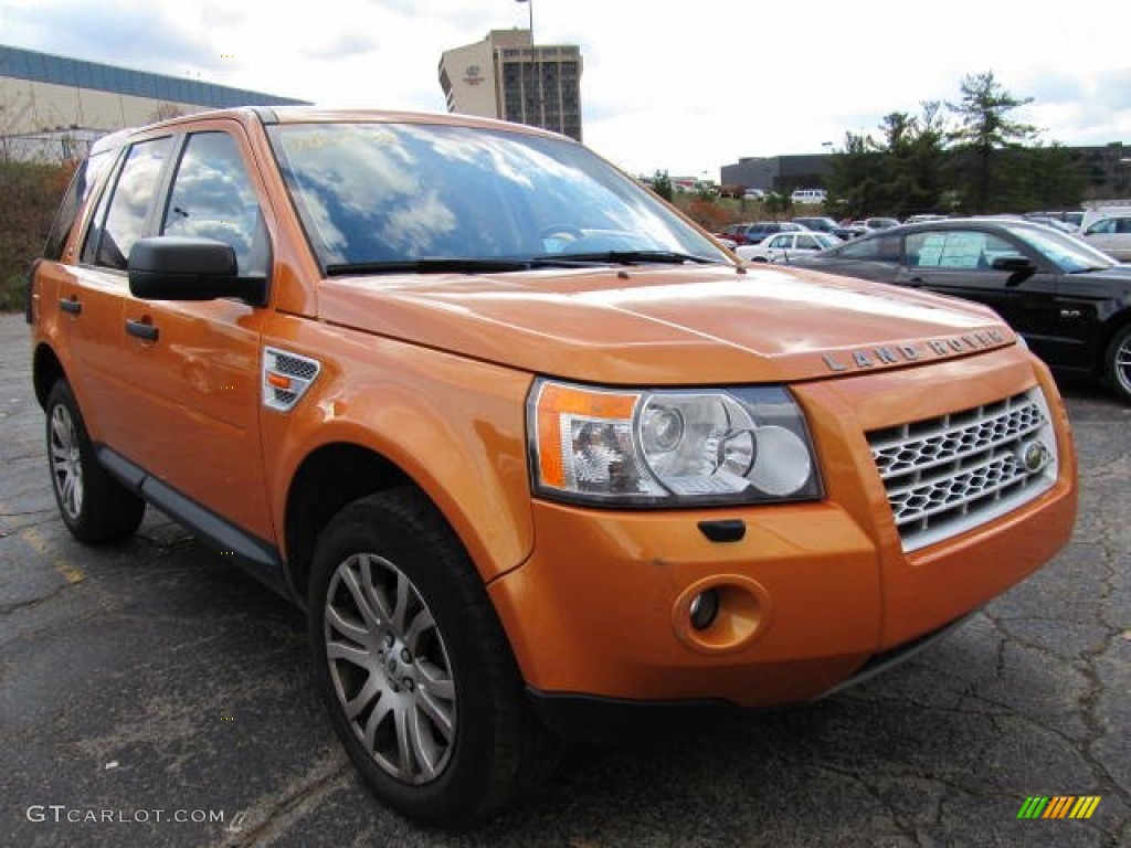 Tambora Flame Orange 2008 Land Rover LR2 SE Exterior Photo #56665197