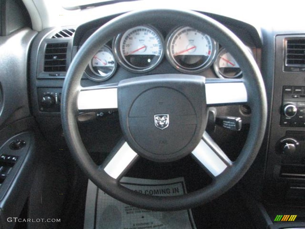 2008 Dodge Charger SE Dark Slate Gray Steering Wheel Photo #56667492