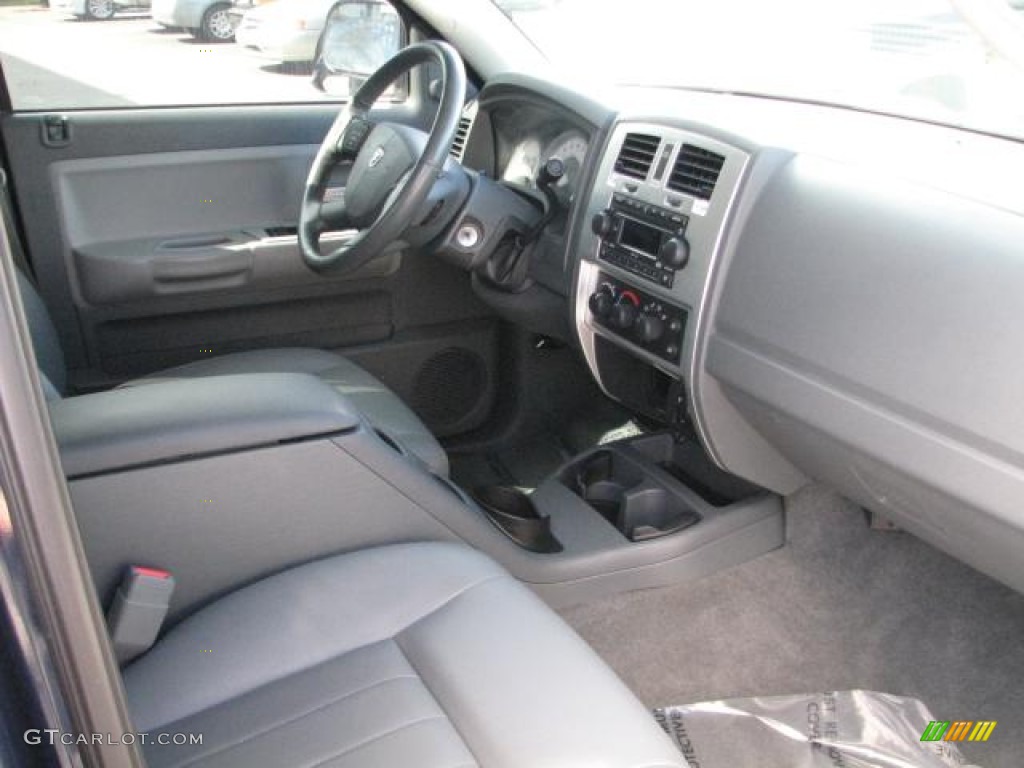 2006 Dakota Laramie Quad Cab 4x4 - Patriot Blue Pearl / Medium Slate Gray photo #11