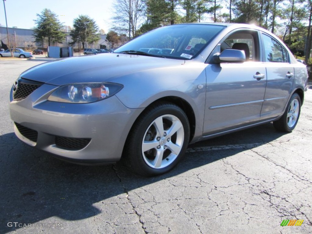 2006 MAZDA3 i Touring Sedan - Titanium Gray Metallic / Black photo #1