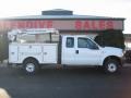 Oxford White - F350 Super Duty XLT SuperCab 4x4 Auto Crane Photo No. 3