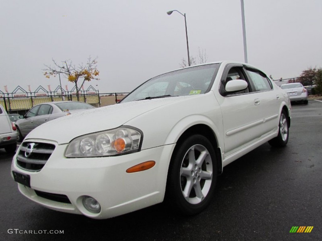 2003 Maxima SE - Glacier White Pearl / Frost photo #1