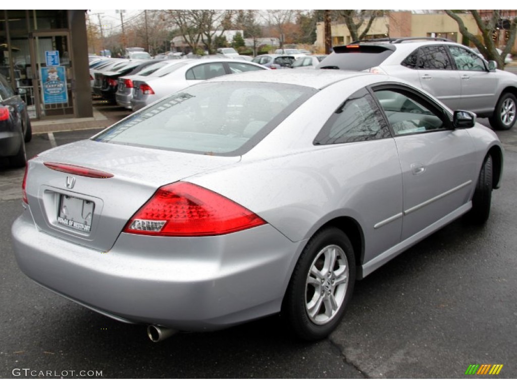 2007 Accord EX Coupe - Alabaster Silver Metallic / Gray photo #6