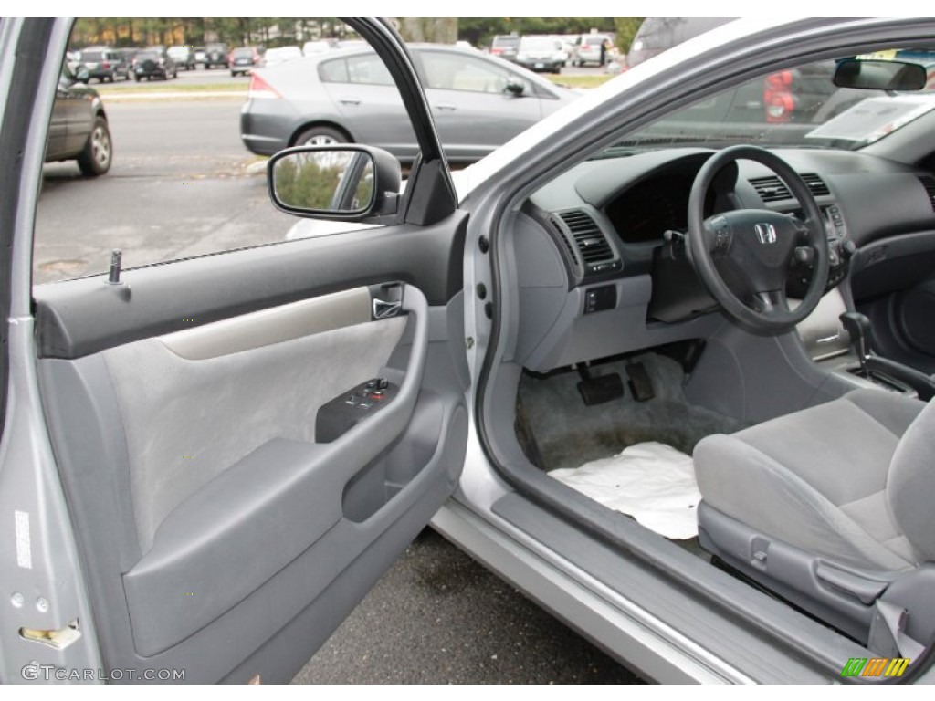 2007 Accord EX Coupe - Alabaster Silver Metallic / Gray photo #12