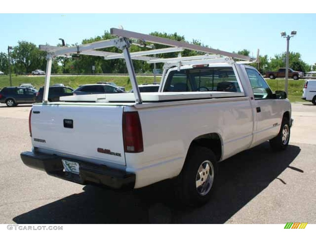 1995 Sierra 1500 SL Regular Cab - White / Dove Gray photo #3