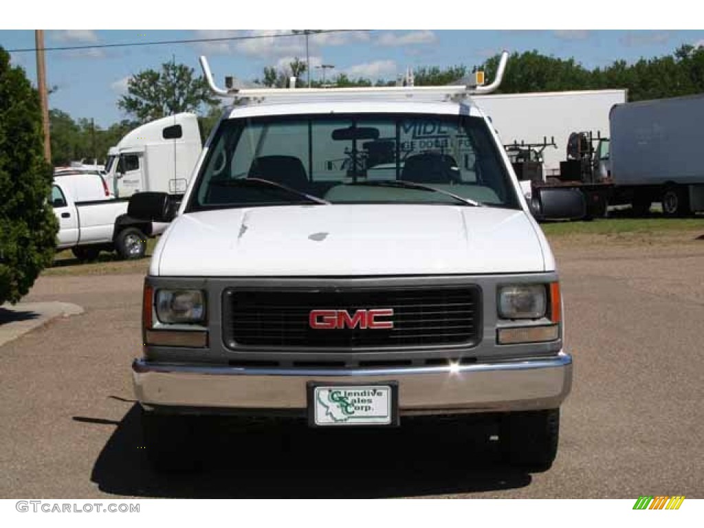 1995 Sierra 1500 SL Regular Cab - White / Dove Gray photo #6