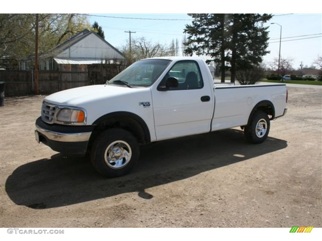 1999 F150 XLT Regular Cab 4x4 - Oxford White / Medium Graphite photo #1