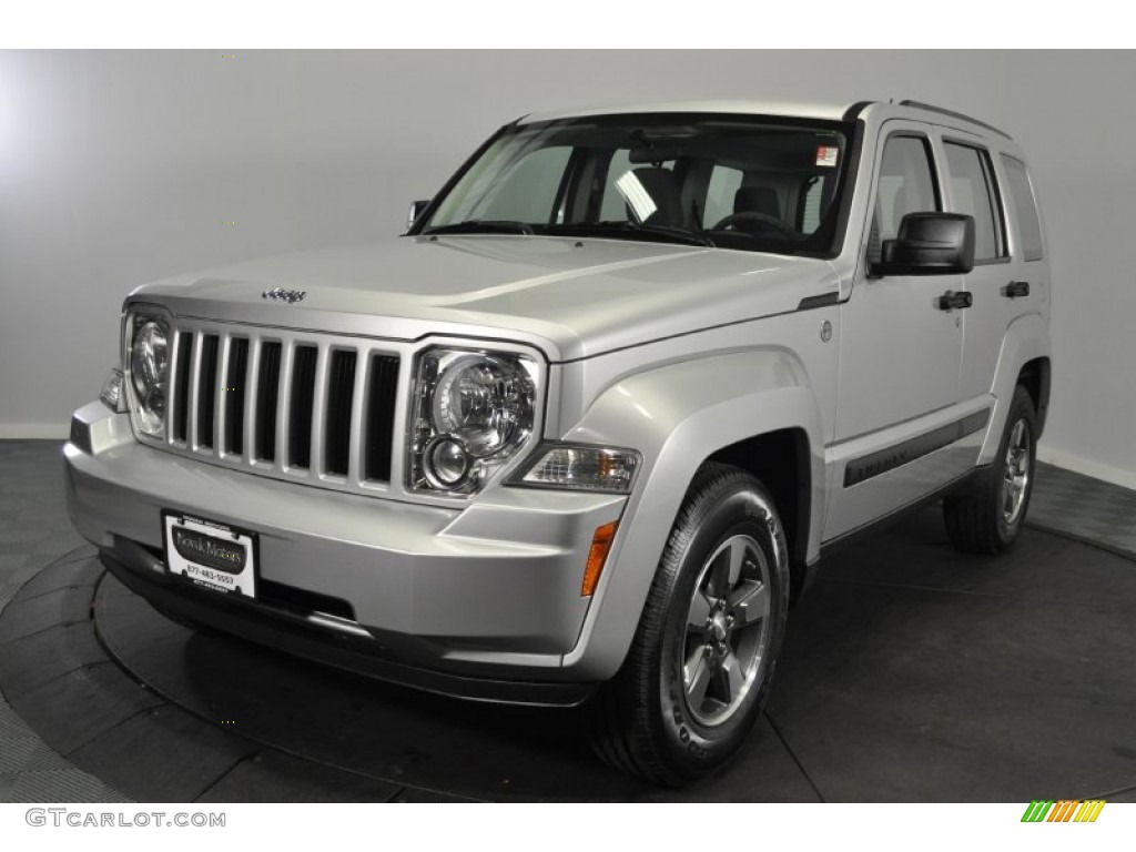 2008 Liberty Sport 4x4 - Bright Silver Metallic / Pastel Slate Gray photo #1