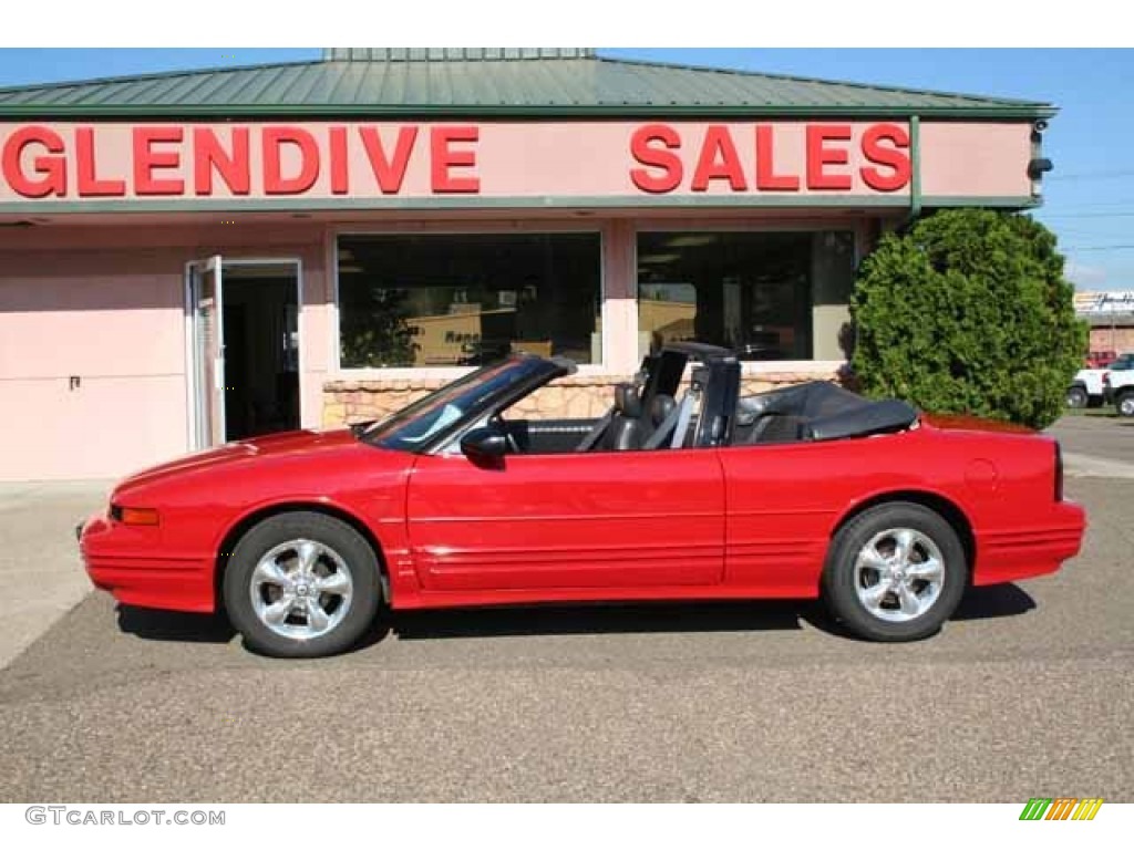 1992 Cutlass Supreme Convertible - Bright Red / Dark Gray photo #2