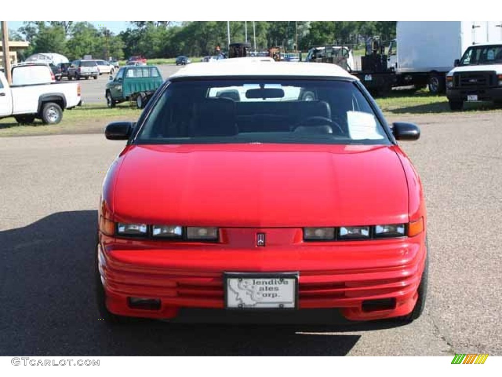 1992 Cutlass Supreme Convertible - Bright Red / Dark Gray photo #8