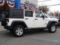 2007 Stone White Jeep Wrangler Unlimited X 4x4  photo #4