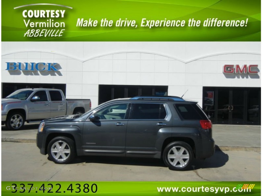 2010 Terrain SLT - Cyber Gray Metallic / Light Titanium photo #1