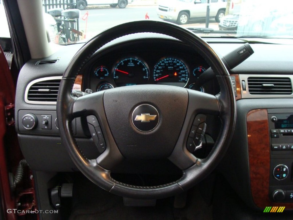 2008 Chevrolet Tahoe LT 4x4 Ebony Steering Wheel Photo #56674251