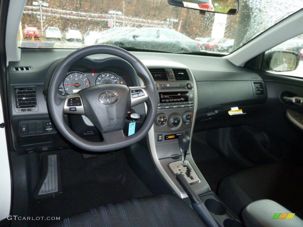 2011 Corolla S - Super White / Dark Charcoal photo #10