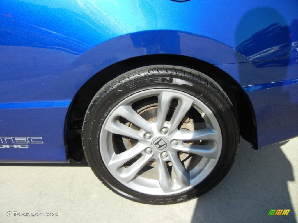 2008 Civic Si Coupe - Fiji Blue Pearl / Black photo #7