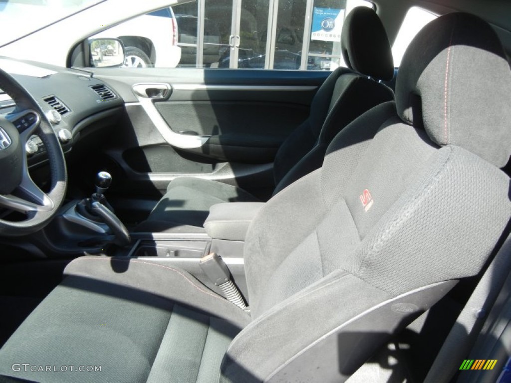 2008 Civic Si Coupe - Fiji Blue Pearl / Black photo #10