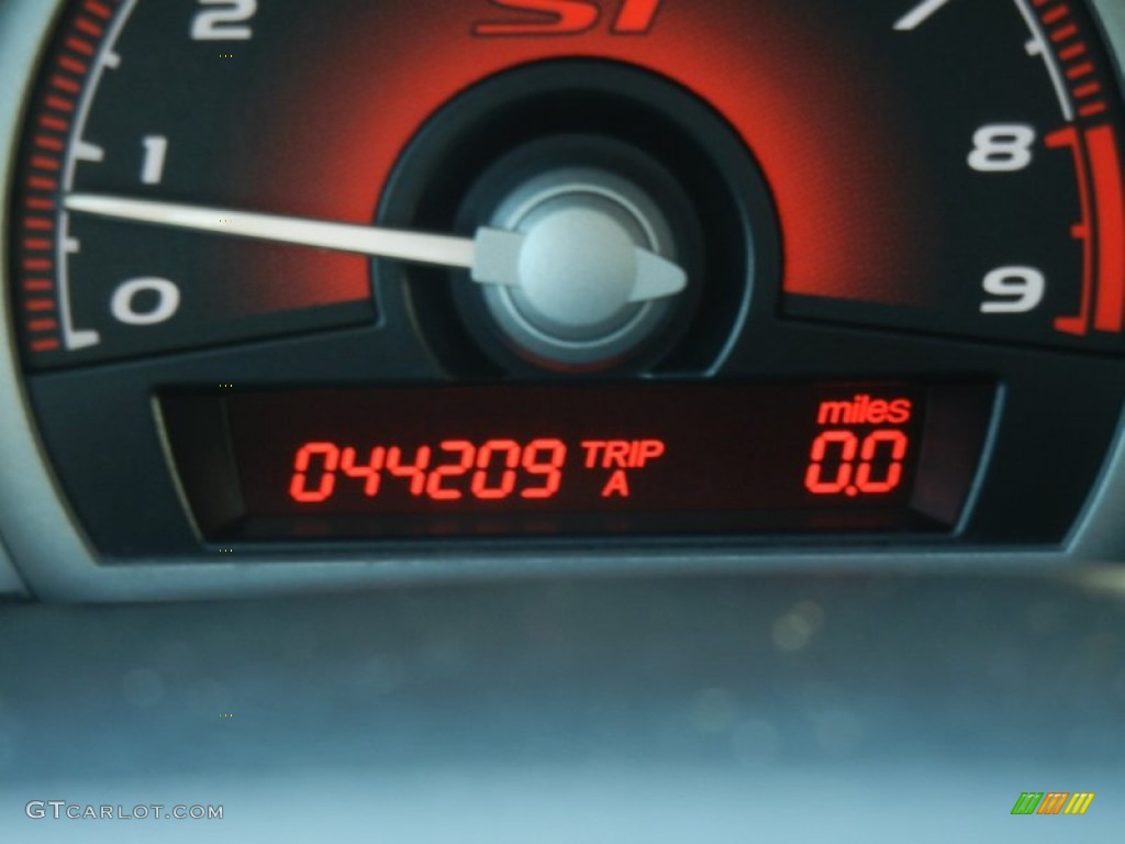 2008 Civic Si Coupe - Fiji Blue Pearl / Black photo #15