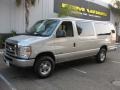 2010 Ingot Silver Metallic Ford E Series Van E350 XLT Passenger Extended  photo #3