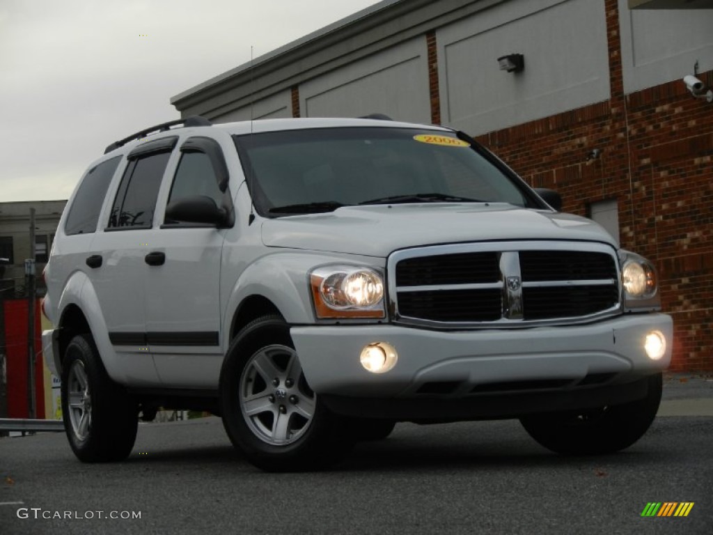 2006 Durango SLT - Bright White / Dark Slate Gray/Light Slate Gray photo #8