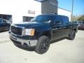 2009 Onyx Black GMC Sierra 1500 SLT Crew Cab 4x4  photo #2