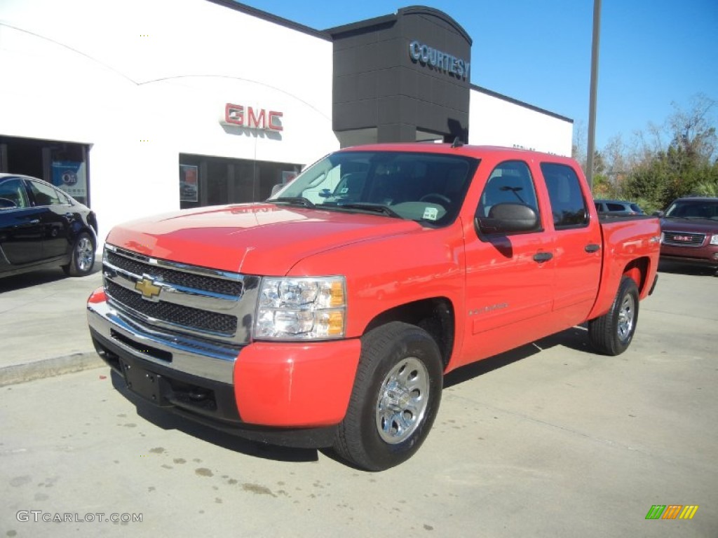 2009 Silverado 1500 LT Crew Cab 4x4 - Victory Red / Dark Titanium photo #2