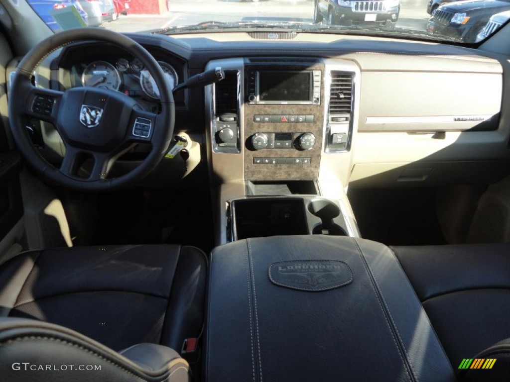 2012 Ram 3500 HD Laramie Longhorn Crew Cab 4x4 Dually - Deep Molten Red Pearl / Light Pebble Beige/Bark Brown photo #12