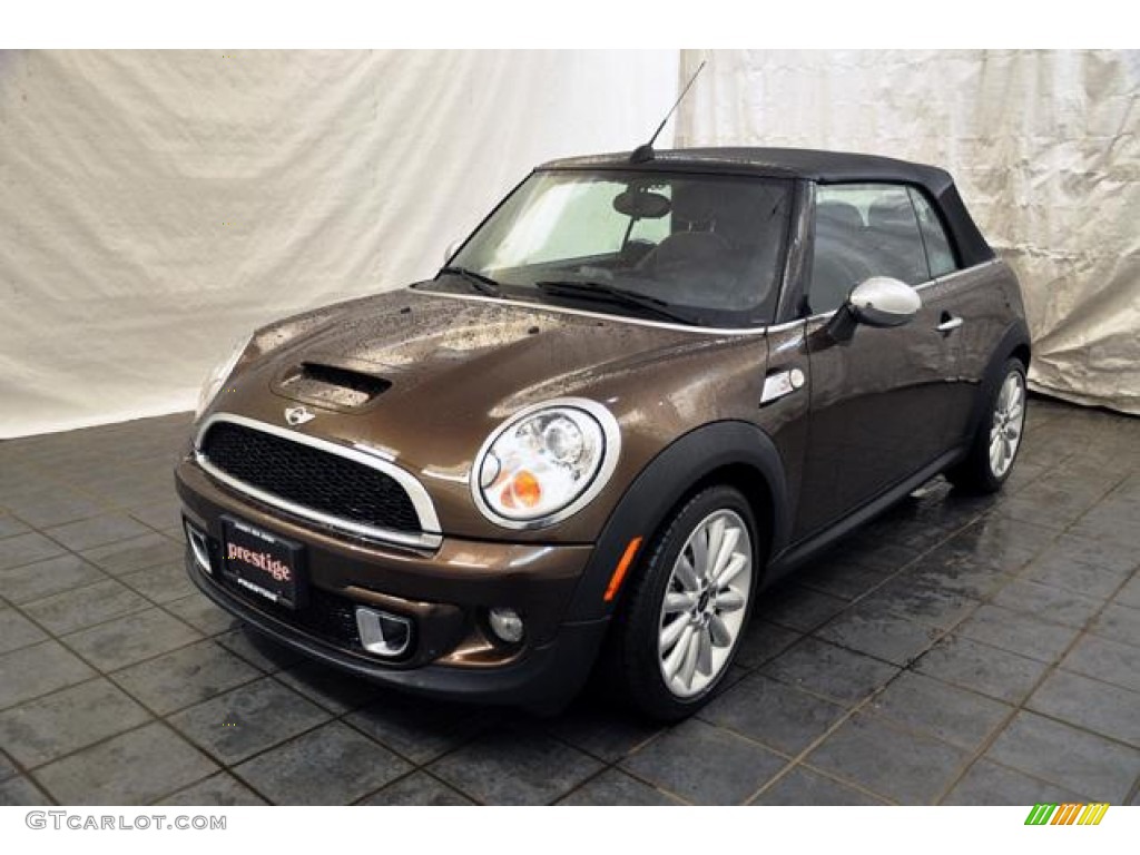 2011 Cooper S Convertible - Hot Chocolate Metallic / Hot Chocolate Lounge Leather photo #1