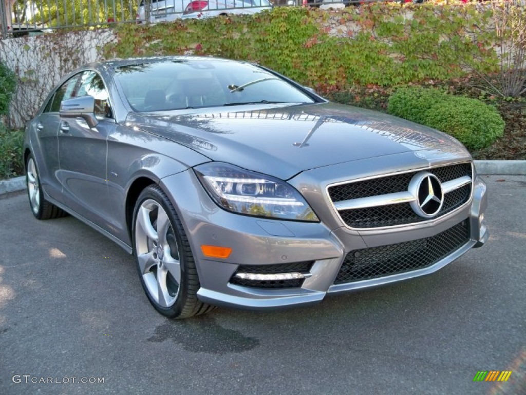 2012 CLS 550 Coupe - Palladium Silver Metallic / Almond/Mocha photo #1