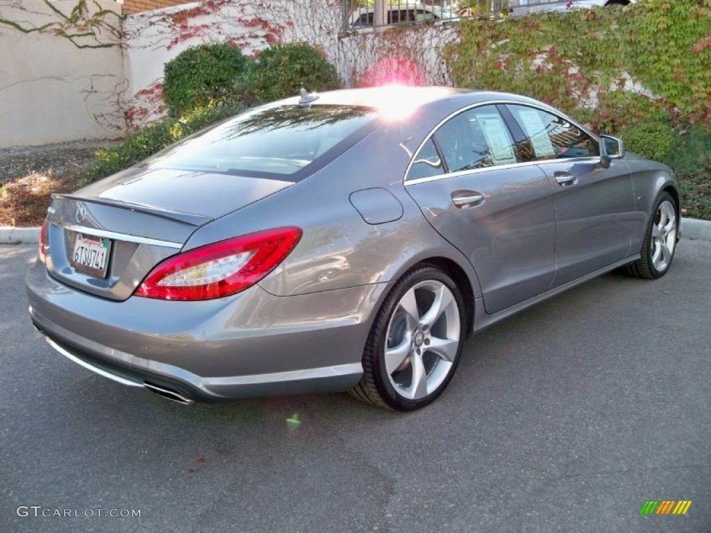 Palladium Silver Metallic 2012 Mercedes-Benz CLS 550 Coupe Exterior Photo #56681005