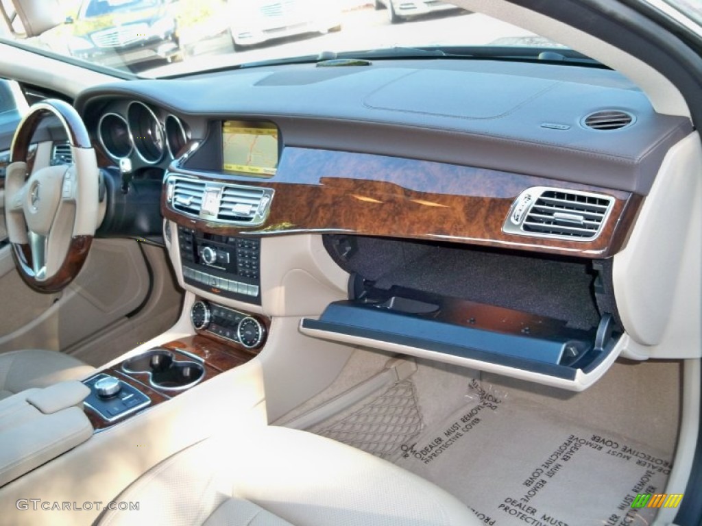 2012 Mercedes-Benz CLS 550 Coupe Almond/Mocha Dashboard Photo #56681194