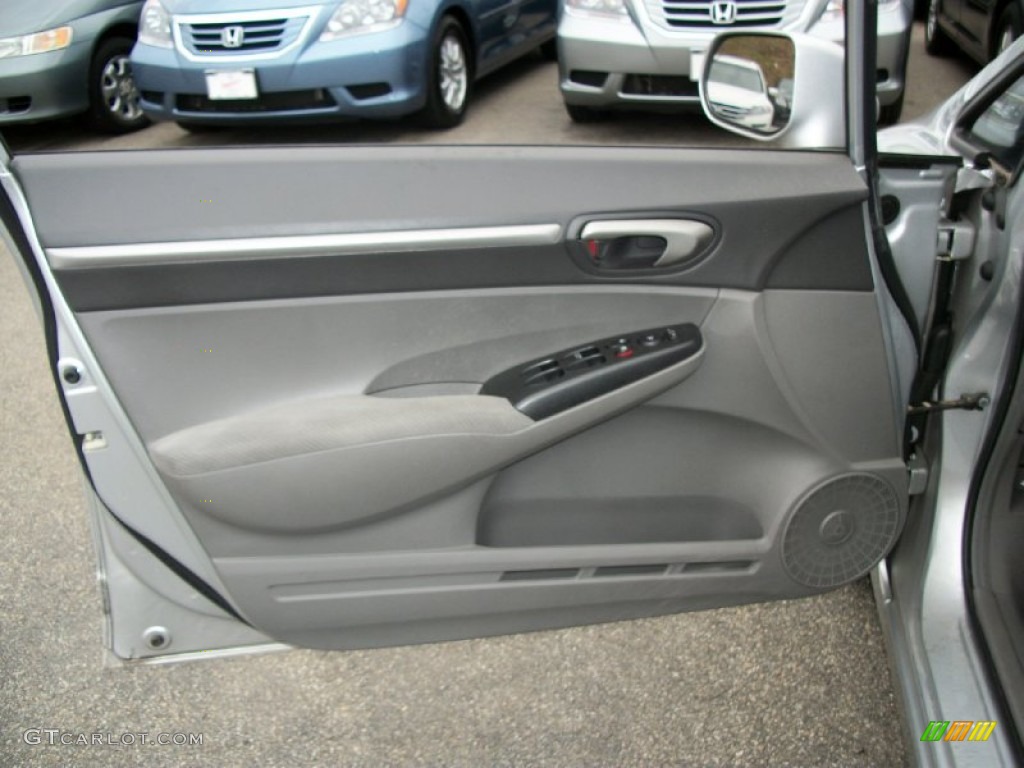 2009 Civic EX Sedan - Alabaster Silver Metallic / Black photo #14