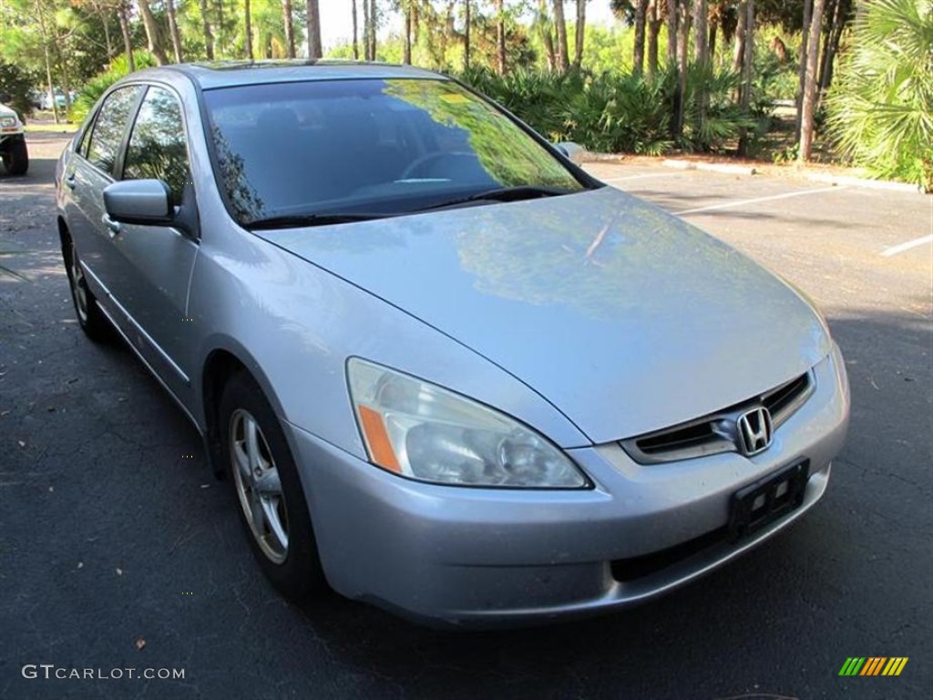 2003 Accord EX Sedan - Satin Silver Metallic / Black photo #1