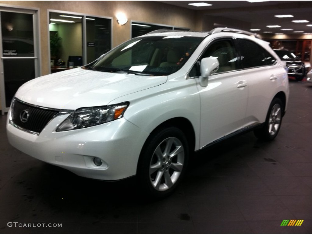 2011 RX 350 AWD - Starfire White Pearl / Parchment photo #1