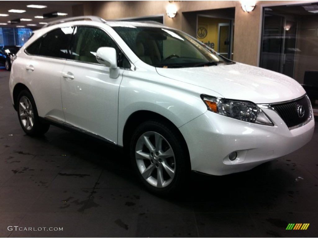 2011 RX 350 AWD - Starfire White Pearl / Parchment photo #3