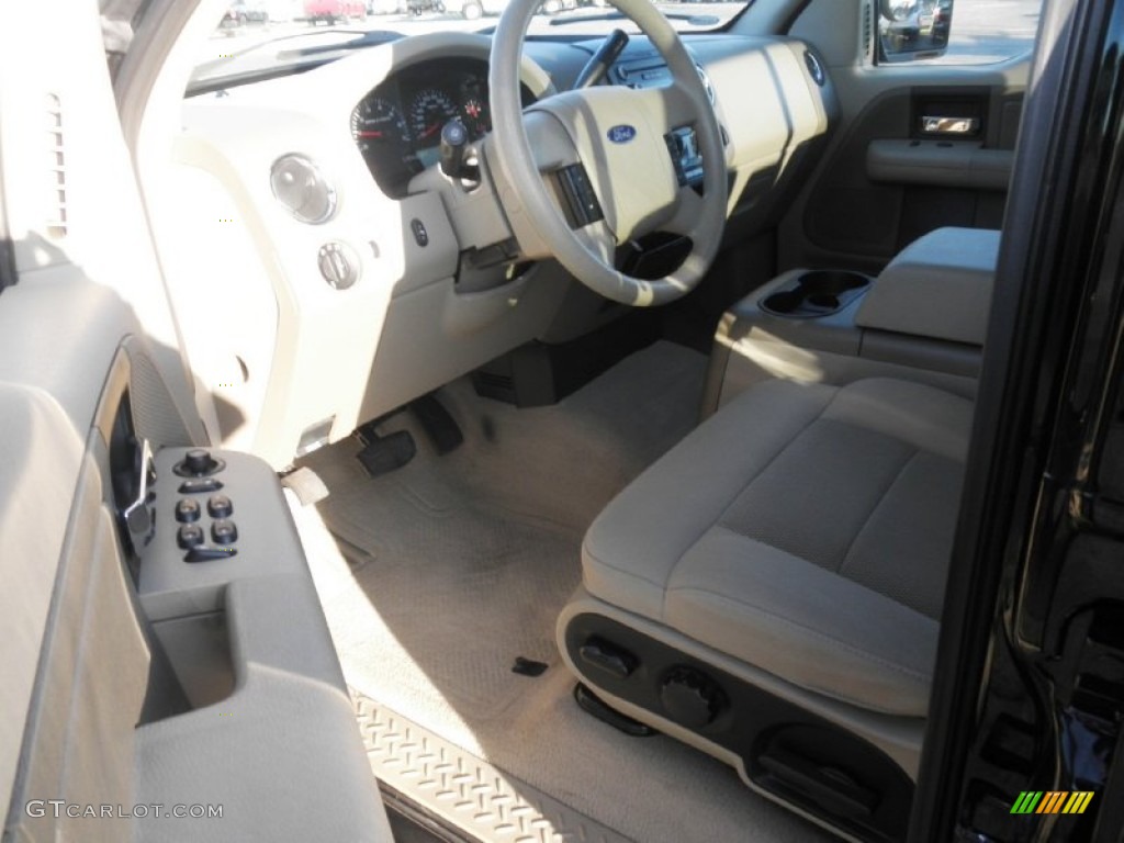 2005 F150 XLT SuperCrew 4x4 - Black / Tan photo #7