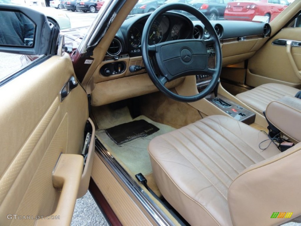 Palomino Interior 1986 Mercedes-Benz SL Class 560 SL Roadster Photo #56685043
