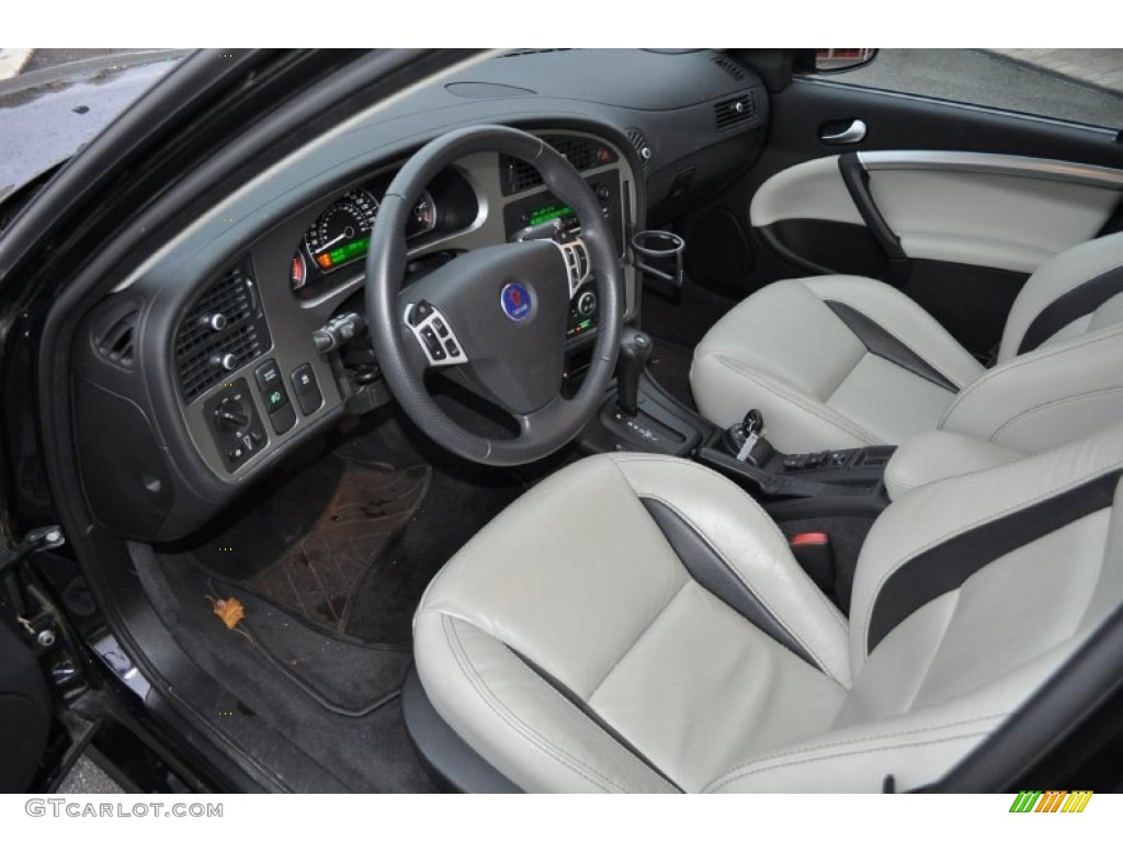 Parchment/Black Interior 2008 Saab 9-5 Aero Sedan Photo #56685696