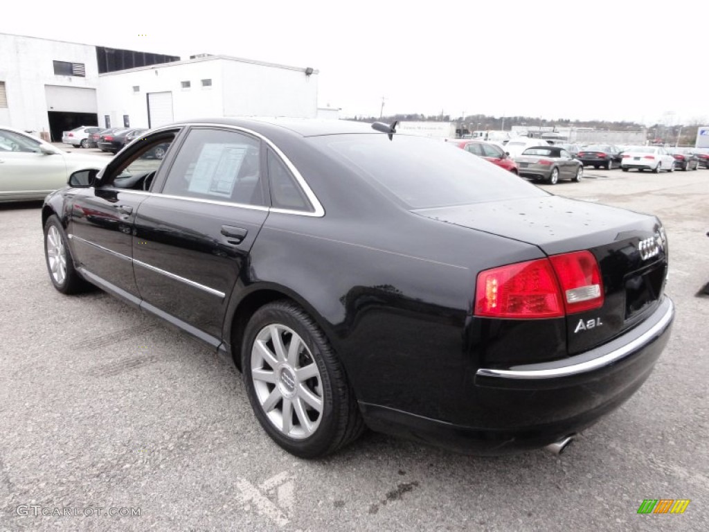 2005 A8 L 4.2 quattro - Brilliant Black / Black/Amaretto photo #10