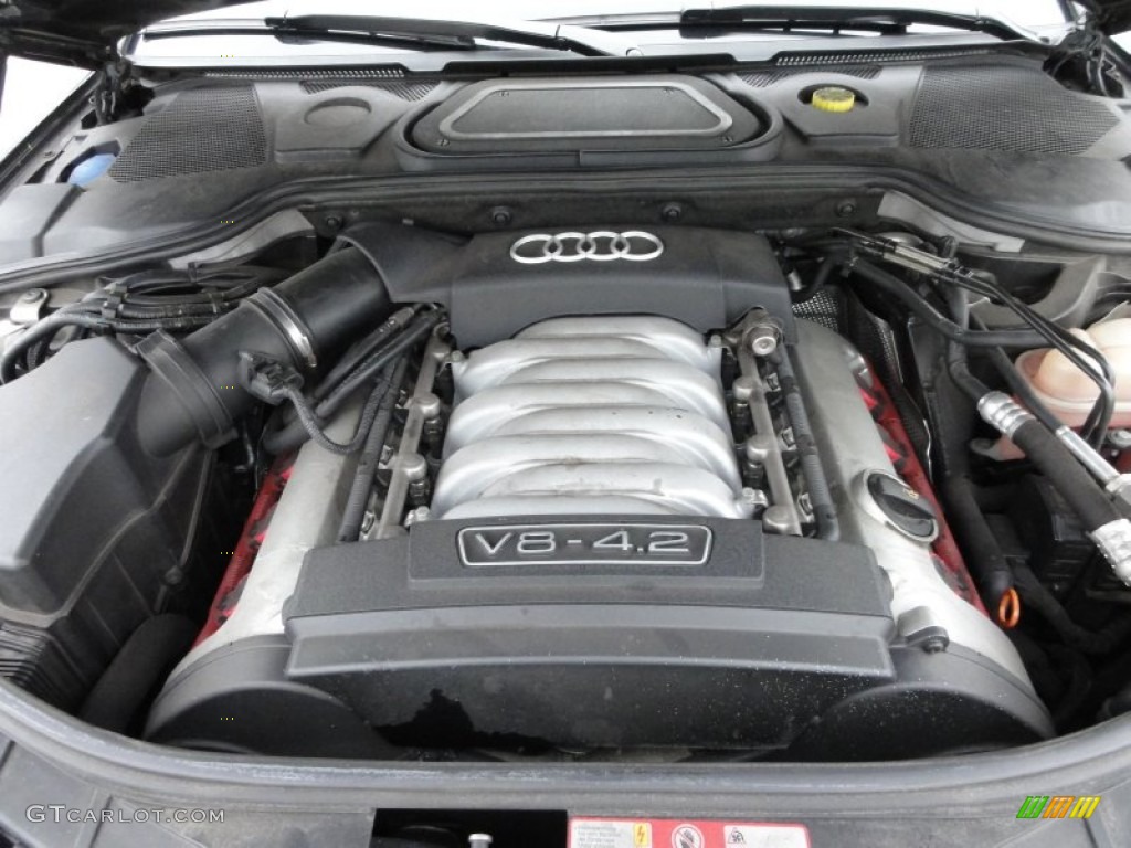 2005 A8 L 4.2 quattro - Brilliant Black / Black/Amaretto photo #35