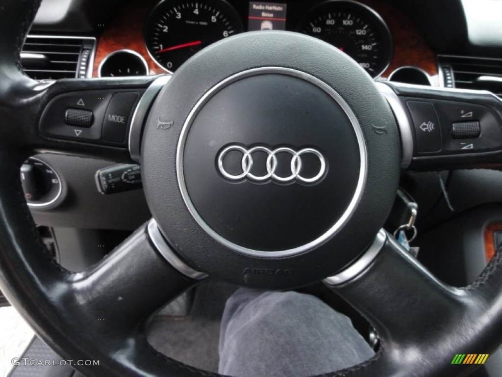 2005 A8 L 4.2 quattro - Brilliant Black / Black/Amaretto photo #47