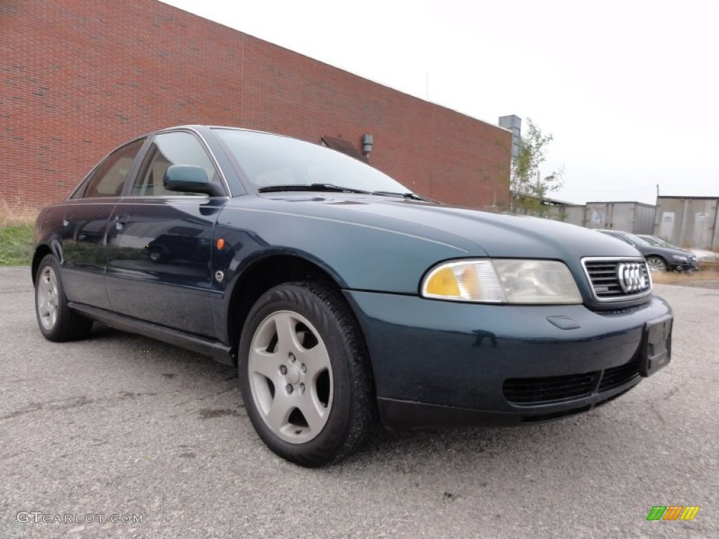 Emerald Pearl Metallic 1996 Audi A4 2.8 quattro Sedan Exterior Photo #56686175