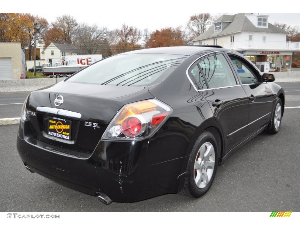 2007 Altima 2.5 SL - Super Black / Charcoal photo #3