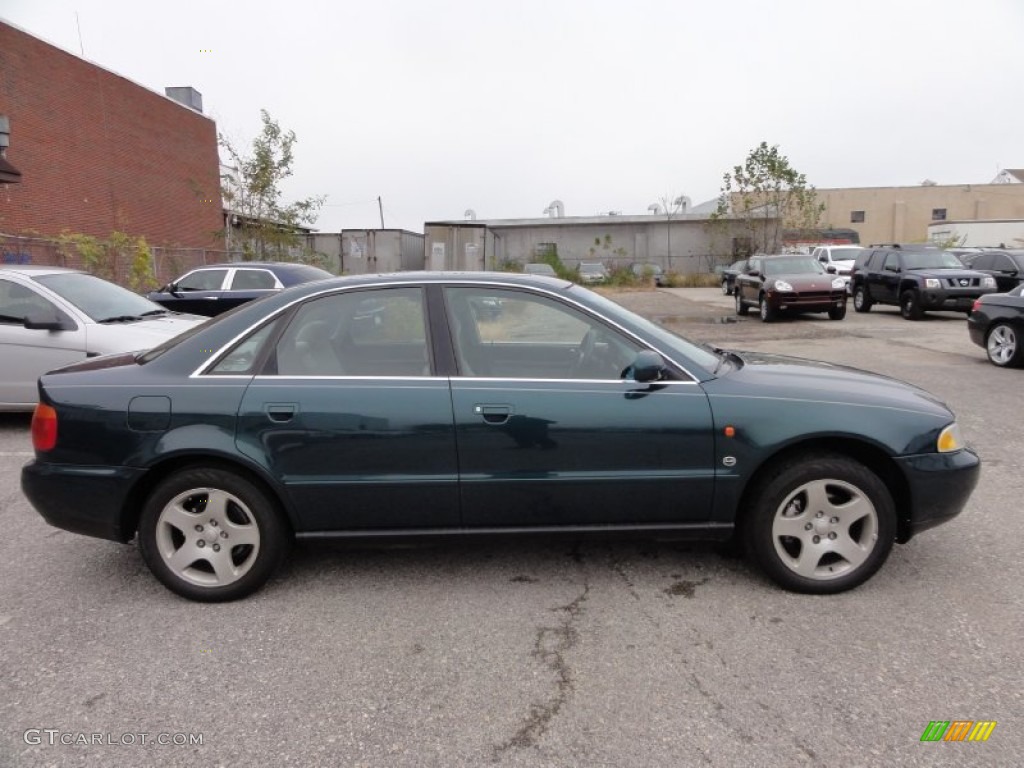 Emerald Pearl Metallic 1996 Audi A4 2.8 quattro Sedan Exterior Photo #56686193