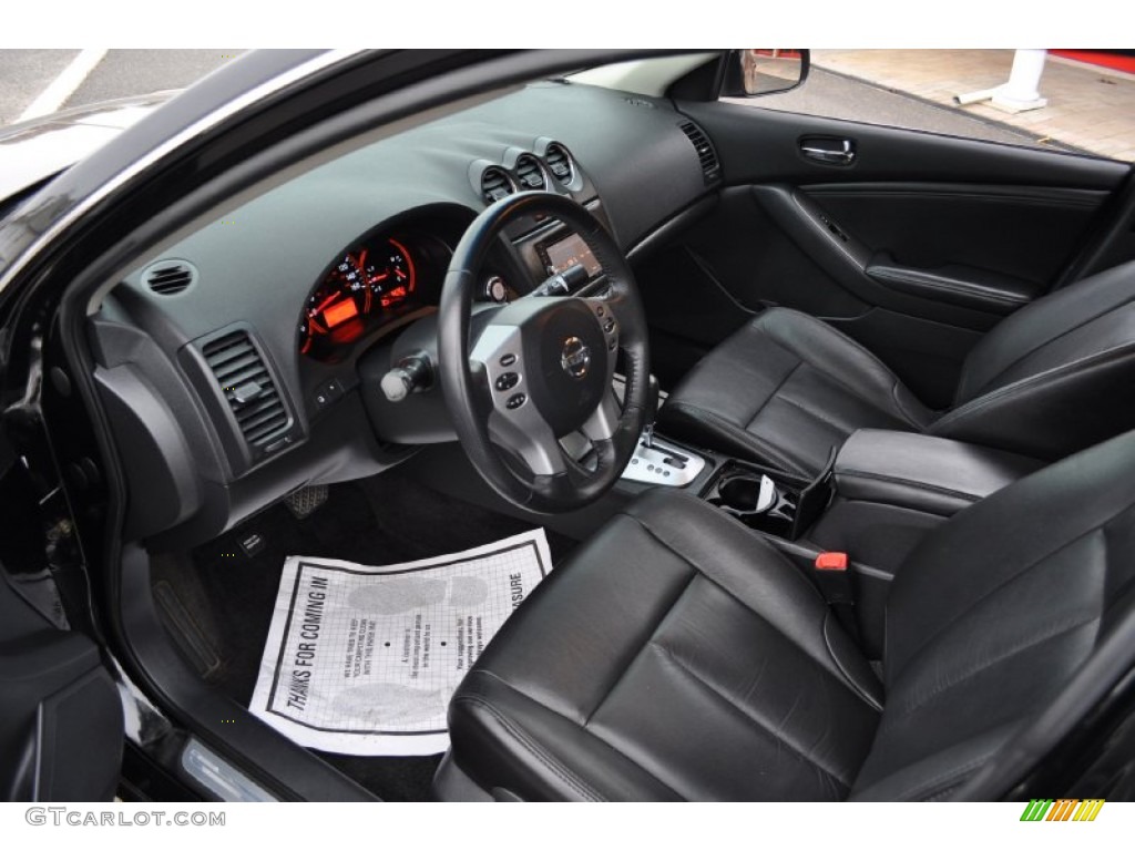 2007 Altima 2.5 SL - Super Black / Charcoal photo #5